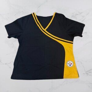 NFL Licensed Pittsburgh Steelers Scrub Top